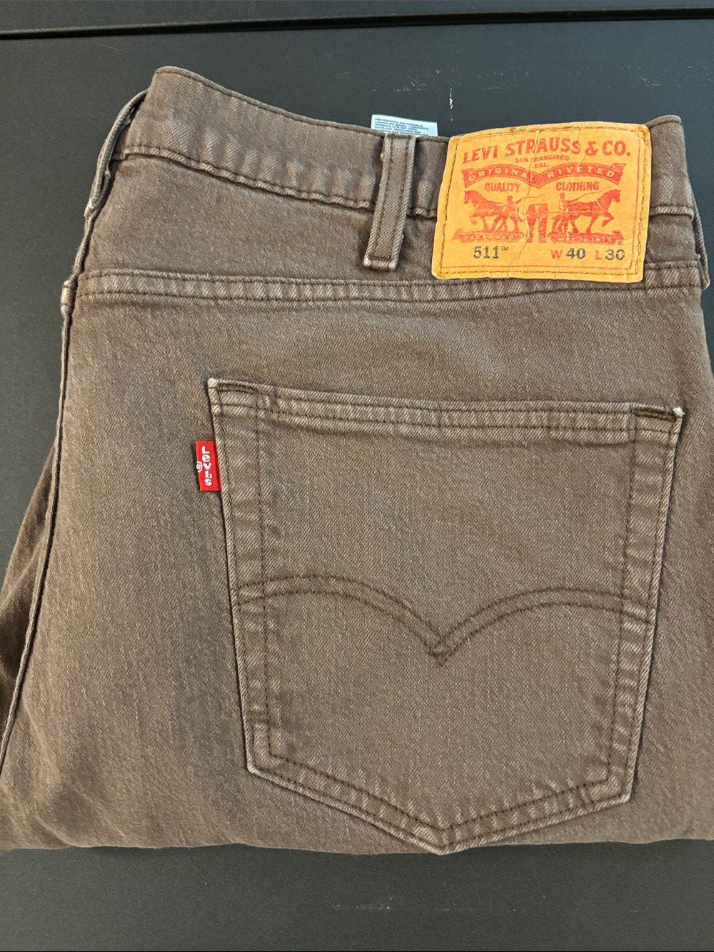 Levi's 511 Slim Men's Jeans in Brown 40x30
